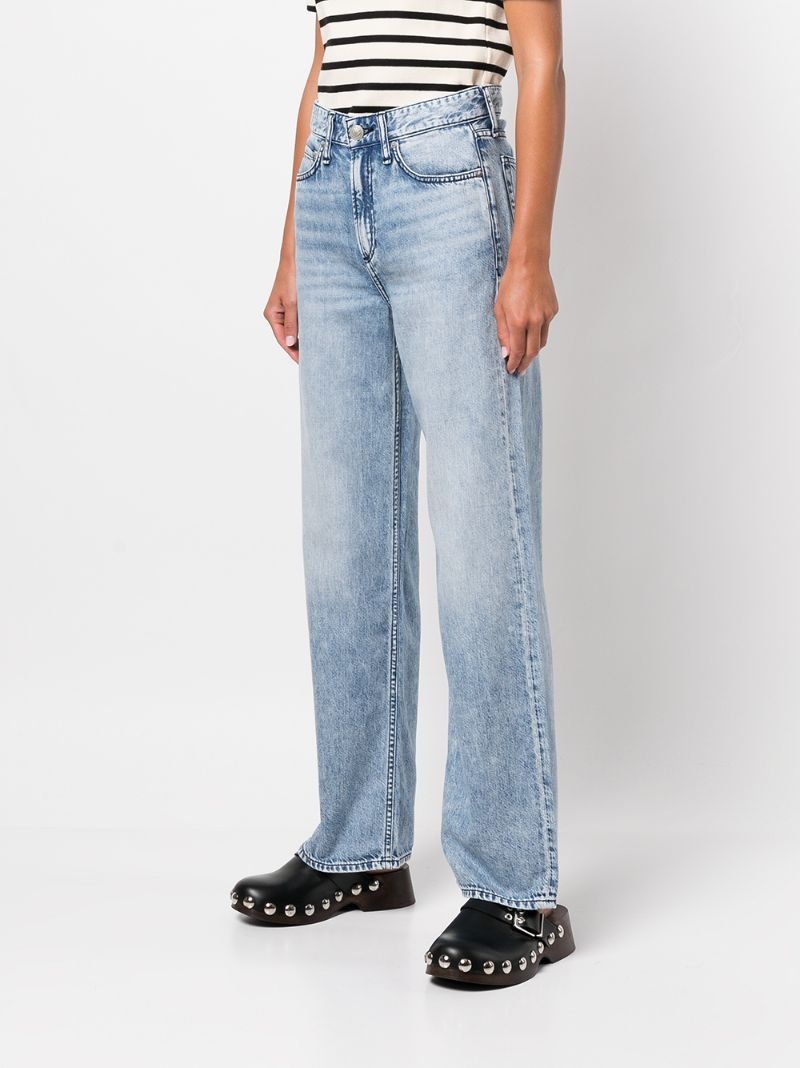elasticated-waistband jeans - 5