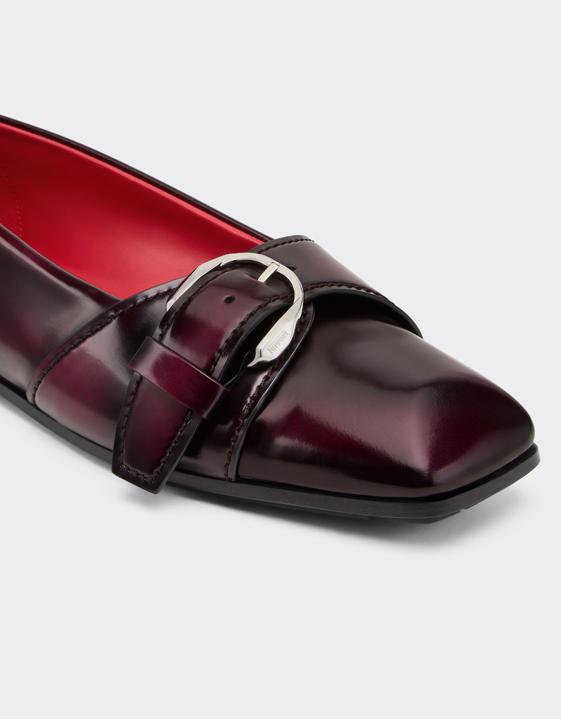 Leather ballet flats with buckle 7