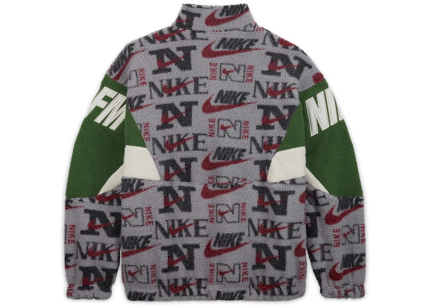 Nike x Cactus Plant Flea Market 1/4 Zip Top Jacket Grey Purple Green - 2