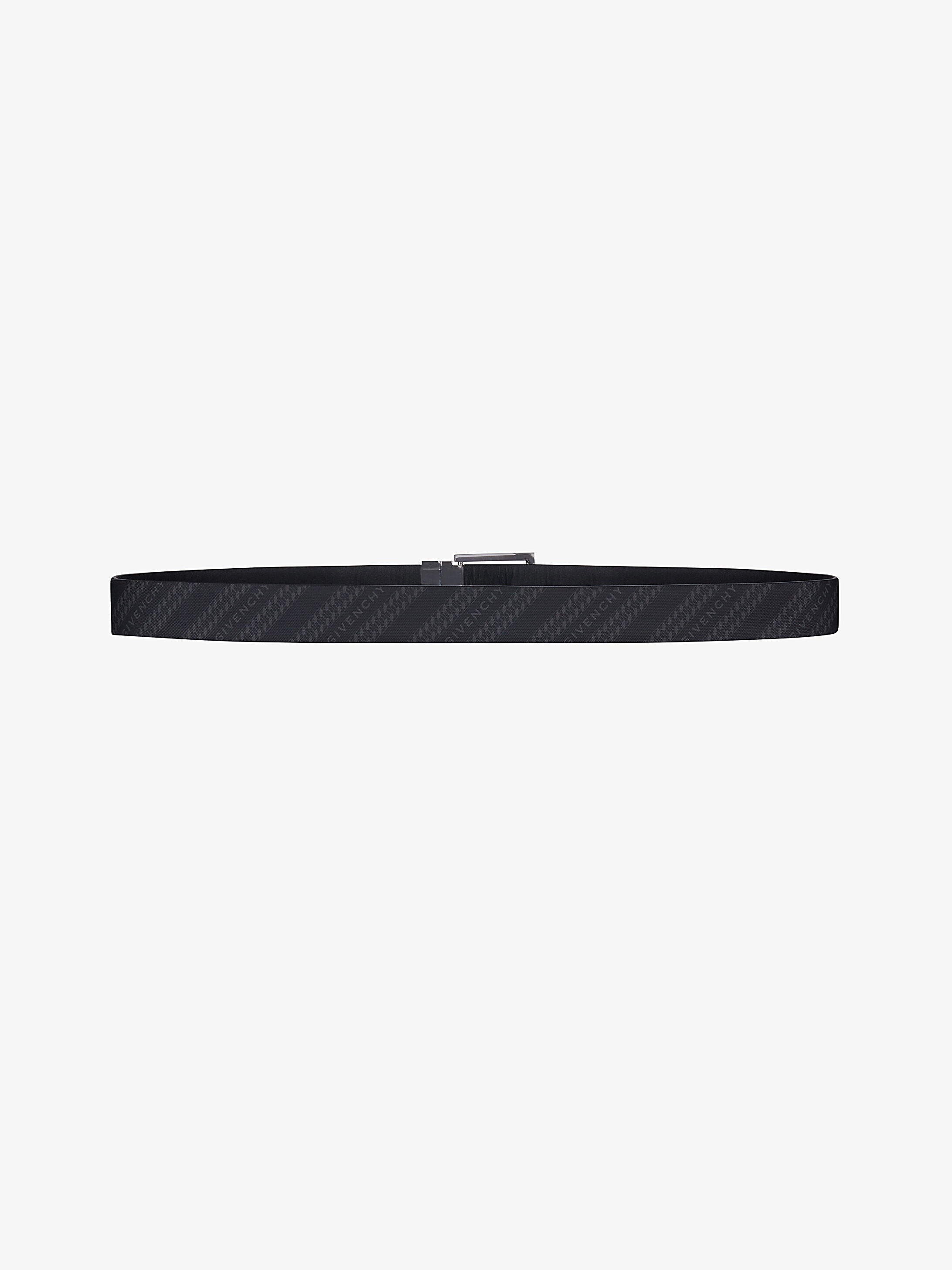 GIVENCHY Chain reversible belt in leather and coated canvas - 3