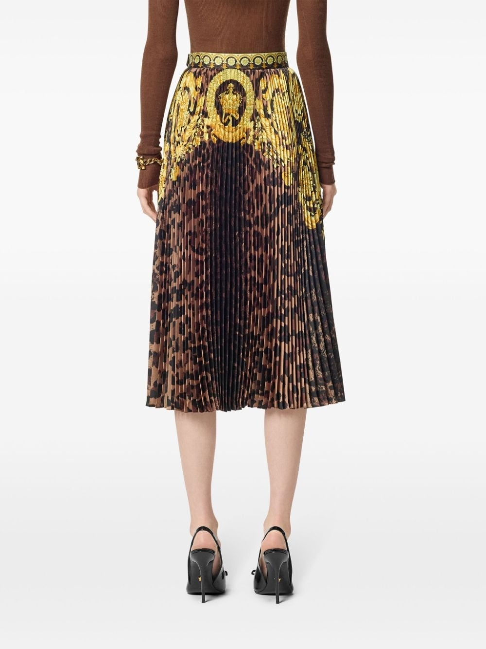 Wild Barocco pleated mini skirt - 4