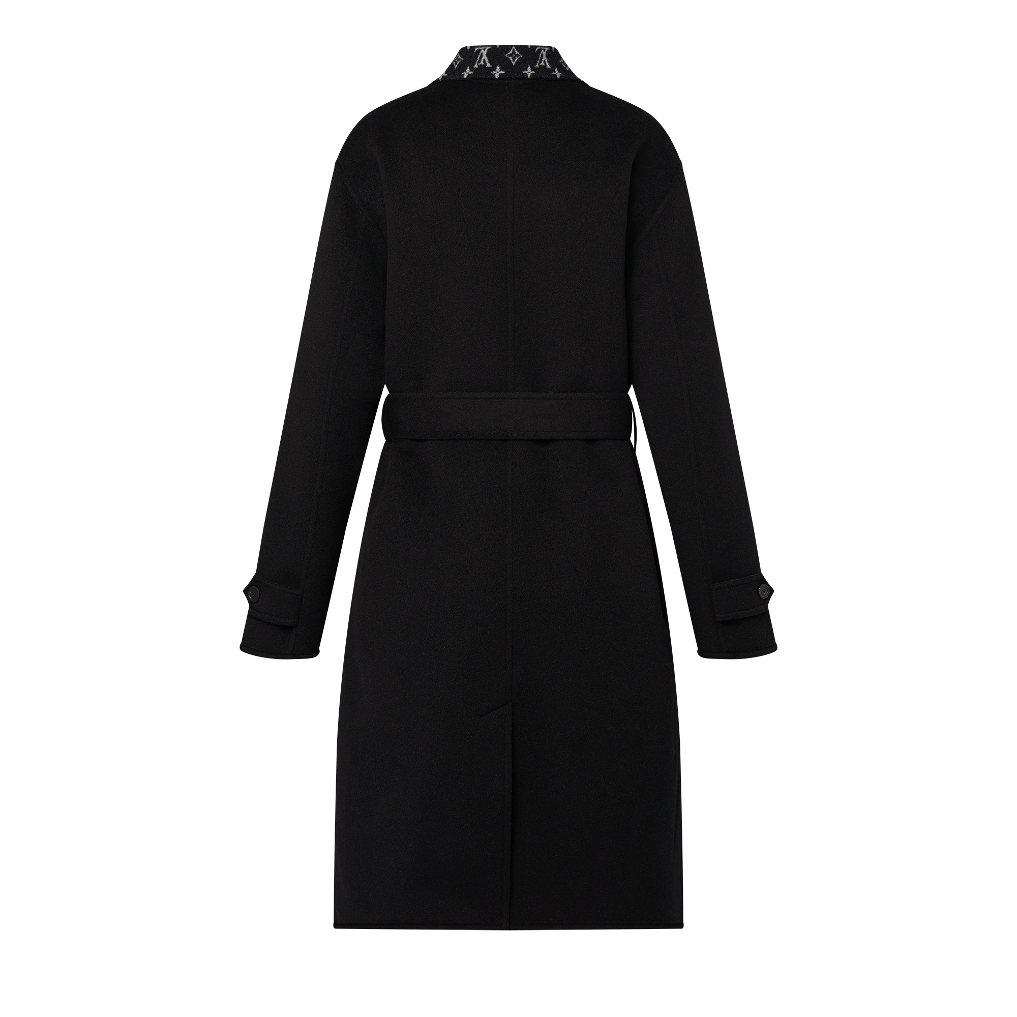 Lapel Collar Wrap Coat - 3