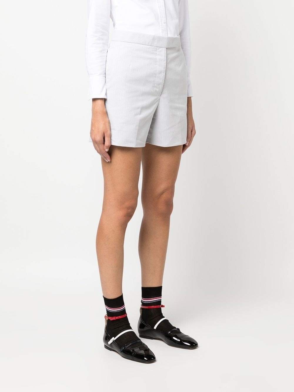 striped tailored shorts - 3