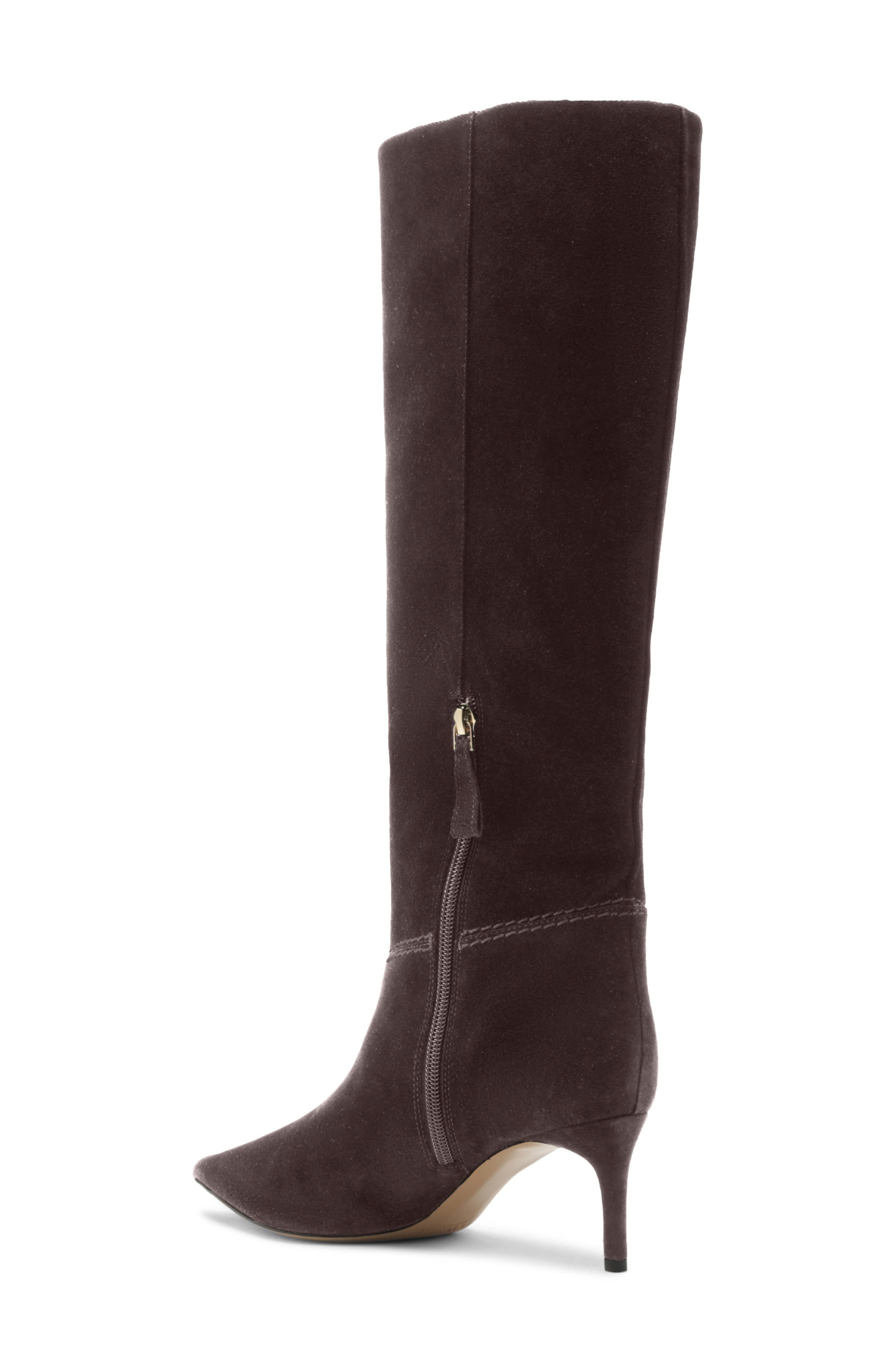 Alexandre Birman Malva Pointed Toe Knee High Boot in Dark Brown at Nordstrom - 2