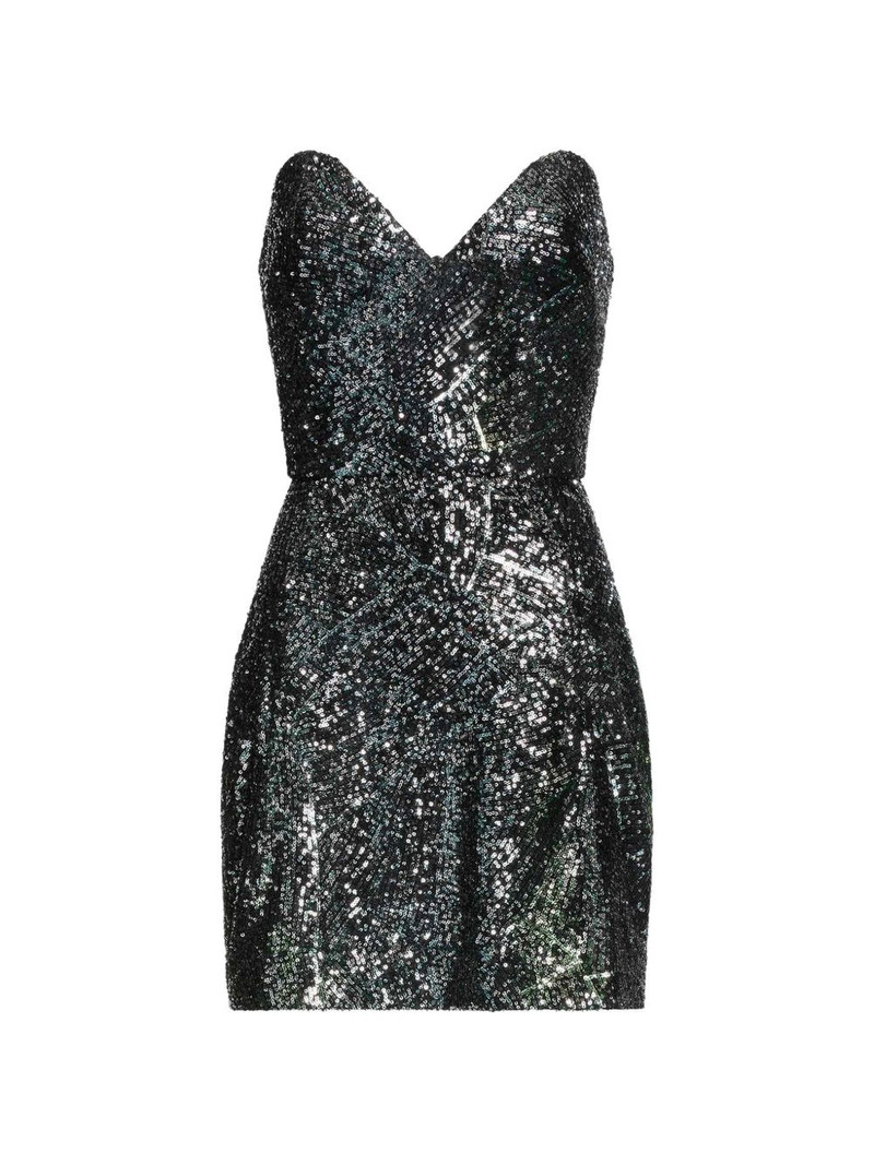 sequin-embellished heart-shaped mini dress 1