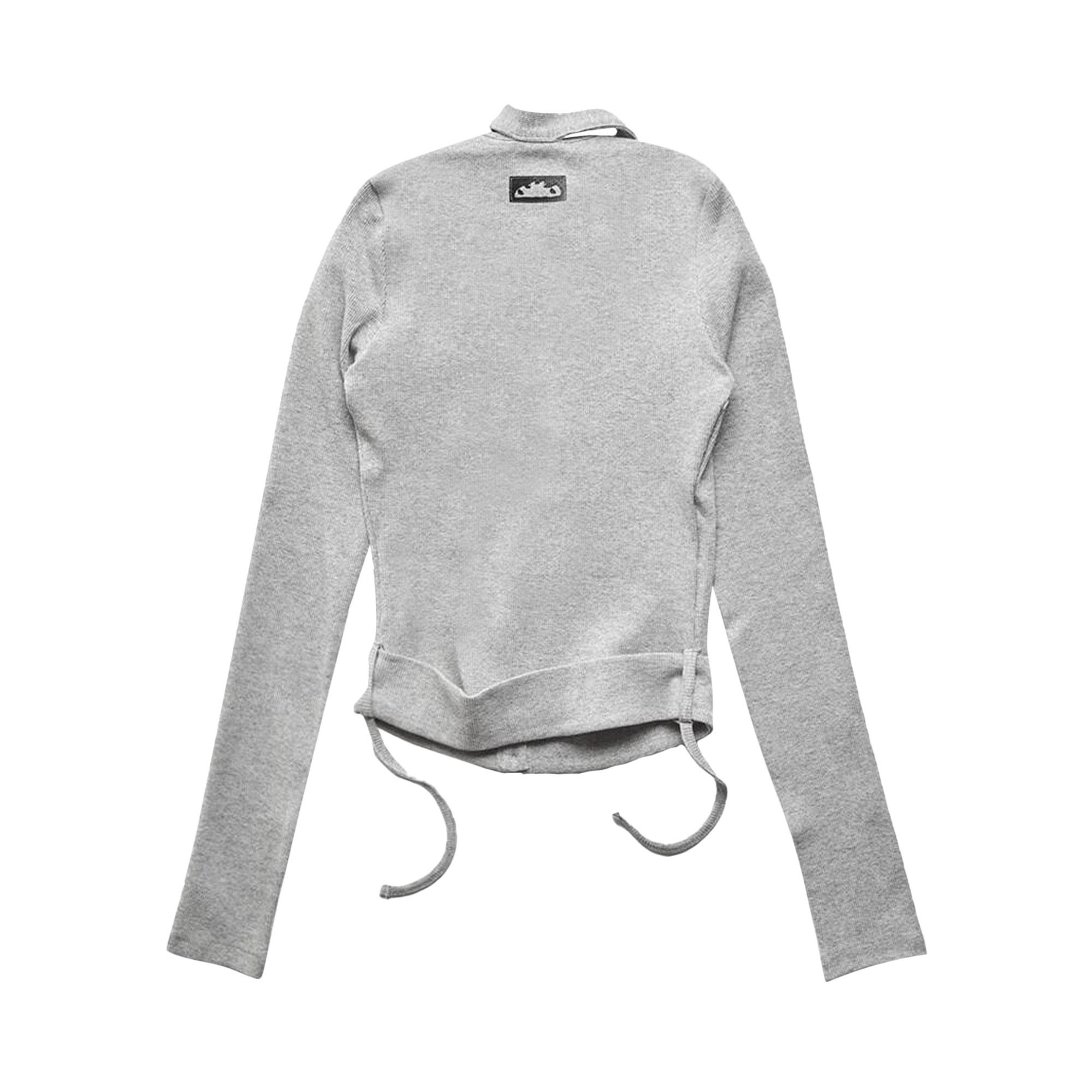 Ottolinger Double Closure Rib Cardigan 'Grey' - 2