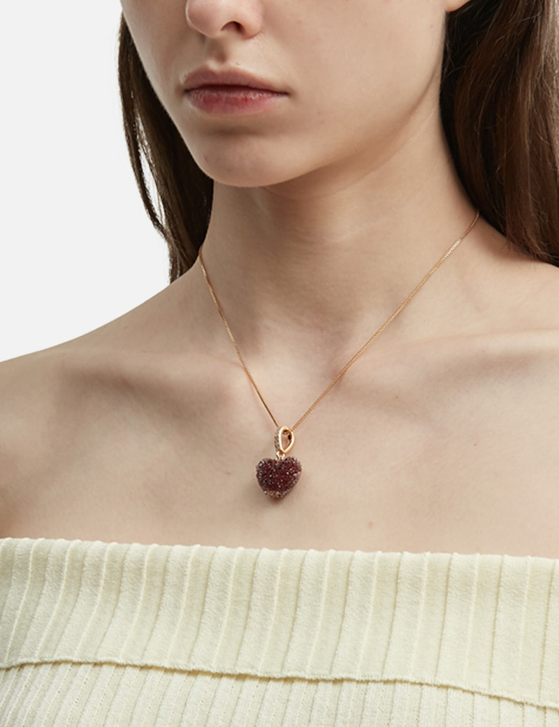 CRYSTAL HAZE JELLY HEART PENDANT outlook