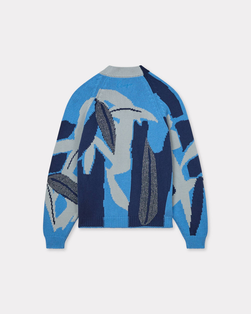 KENZO 'KENZO Chiku-Rin Camo' embroidered cardigan in cotton and wool outlook