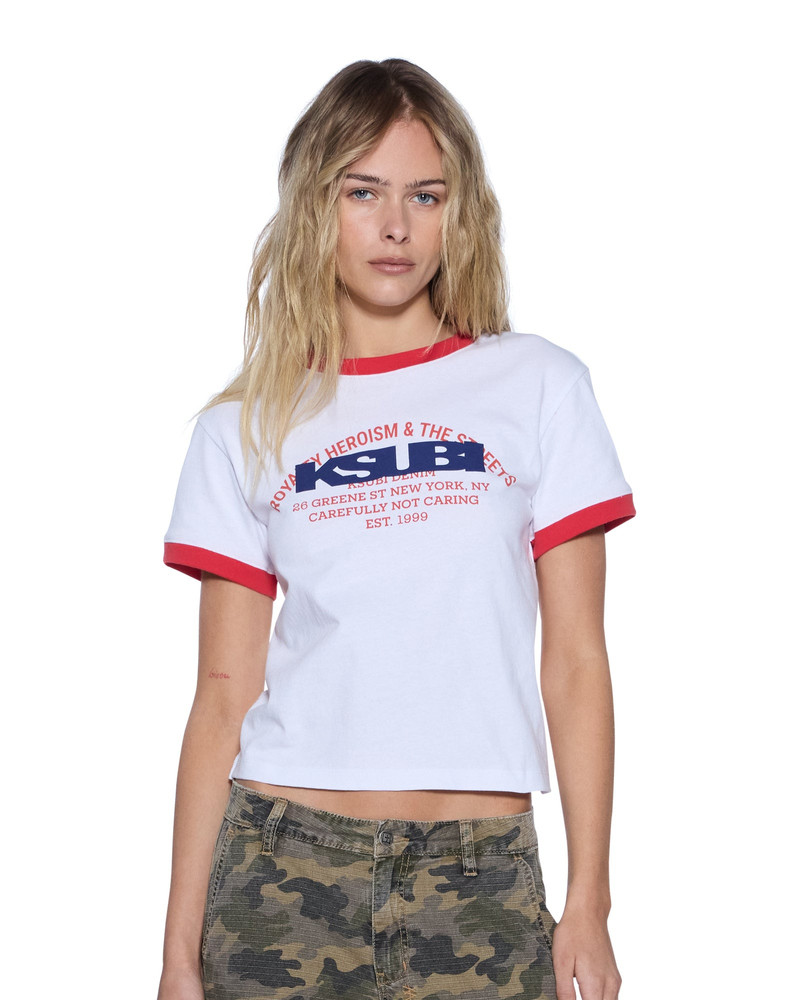 VARSITY SHRUNKEN SS TEE WHITE 4