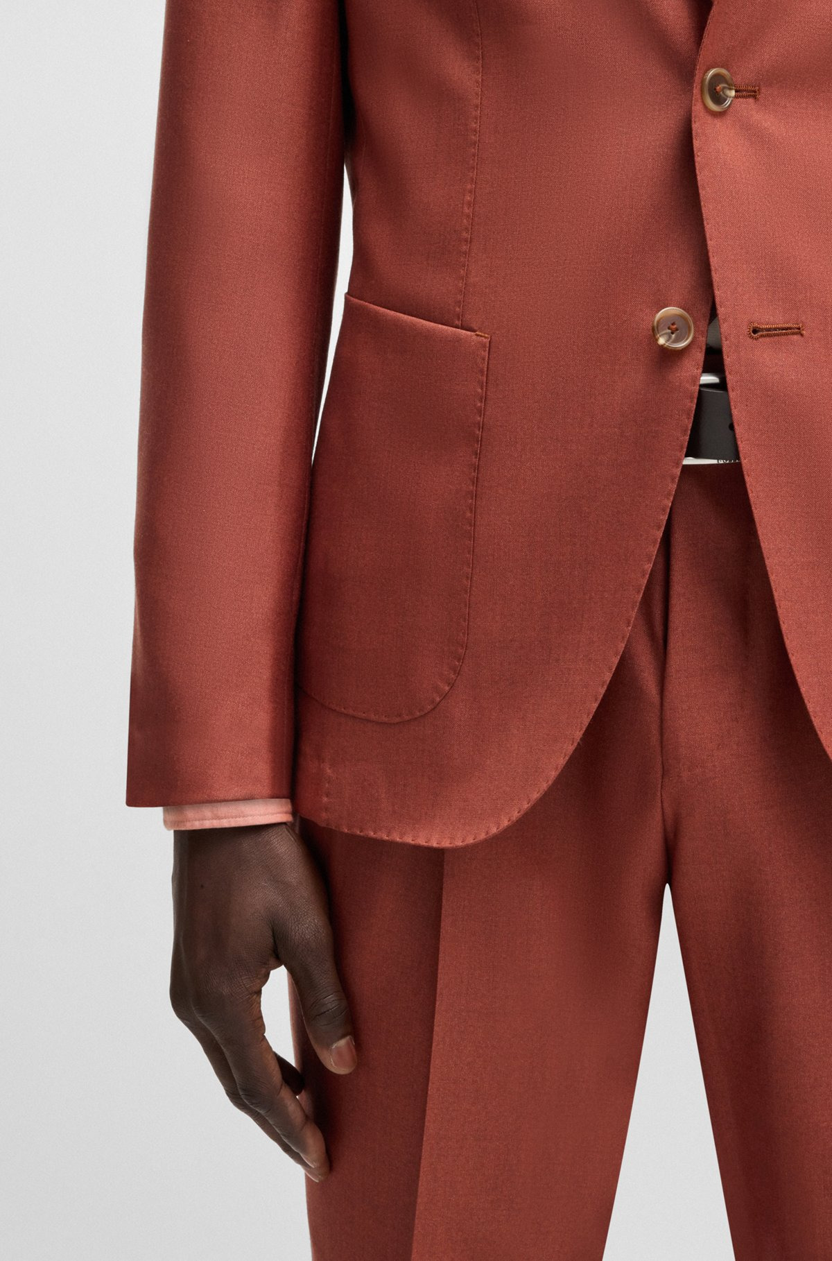 SLIM-FIT SUIT JACKET IN CASHMERE, WOOL AND SILK - 6