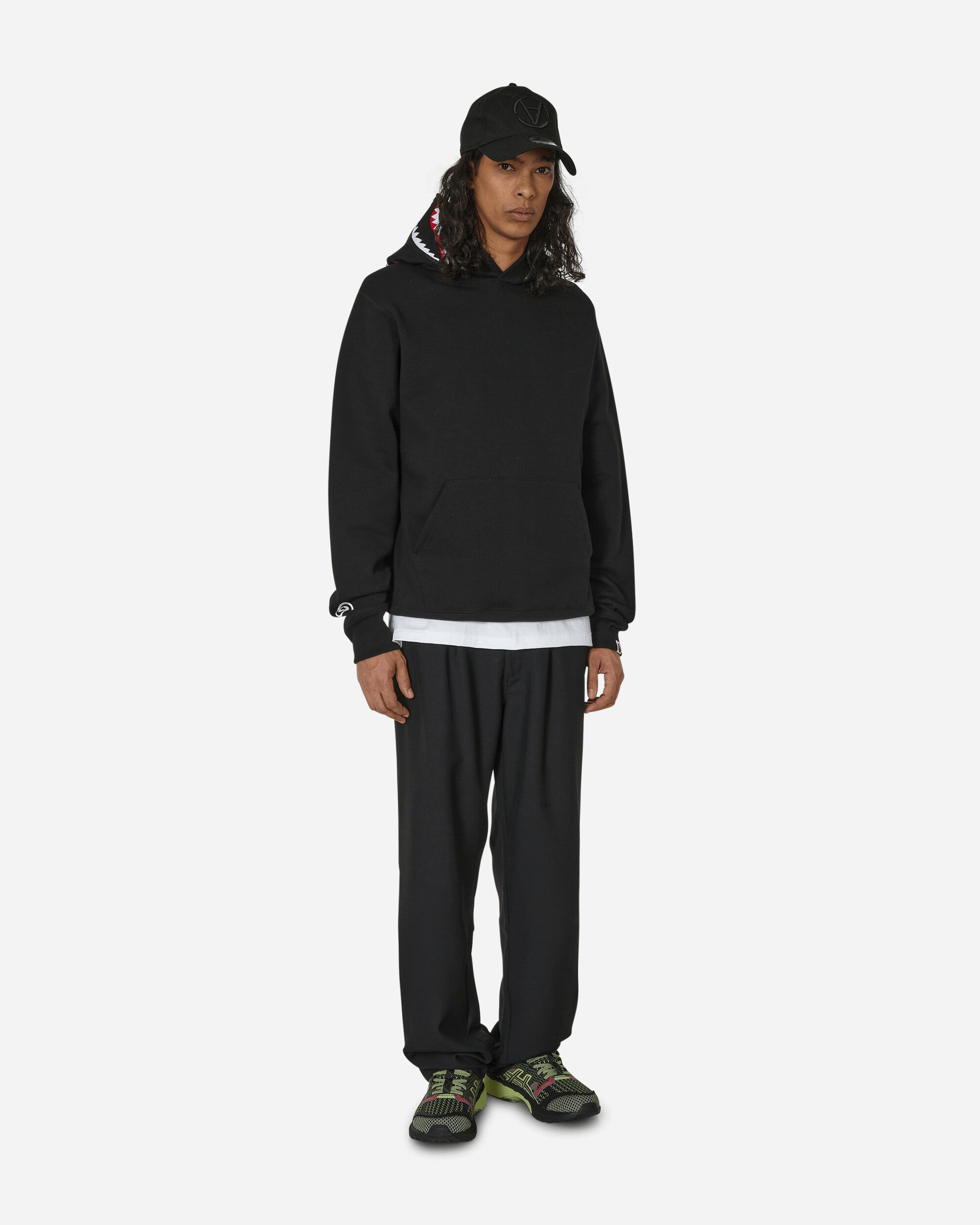 Shark Pullover Hoodie Black - 4