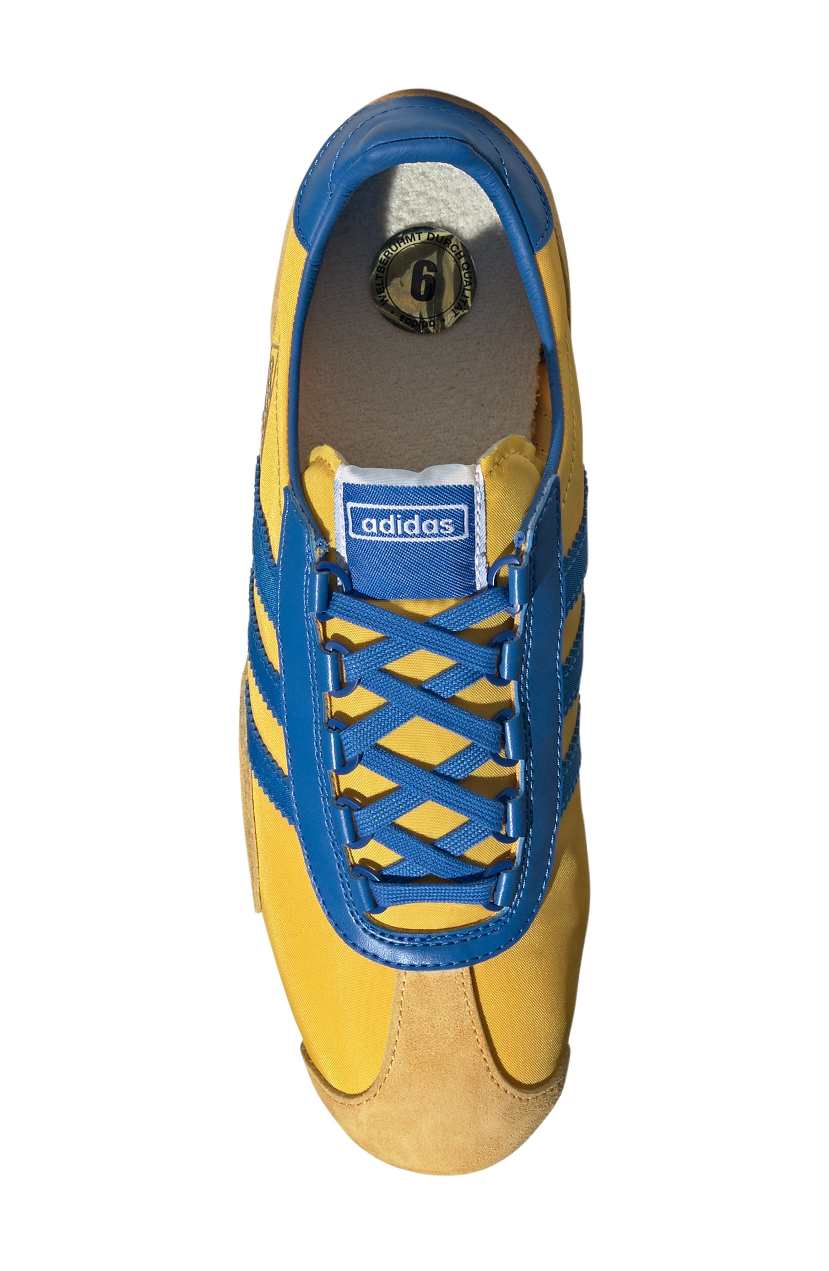 adidas Gender Inclusive SL 72 Sneaker in Gold/Bright Royal/Royal Blue at Nordstrom - 4