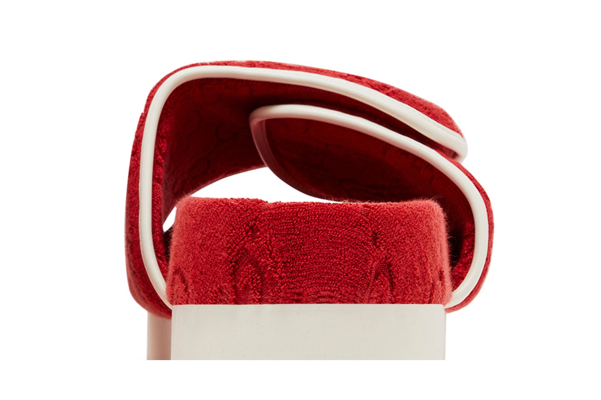 Adidas x Gucci GG Platform Sandal 'Red Cotton Sponge' - 7