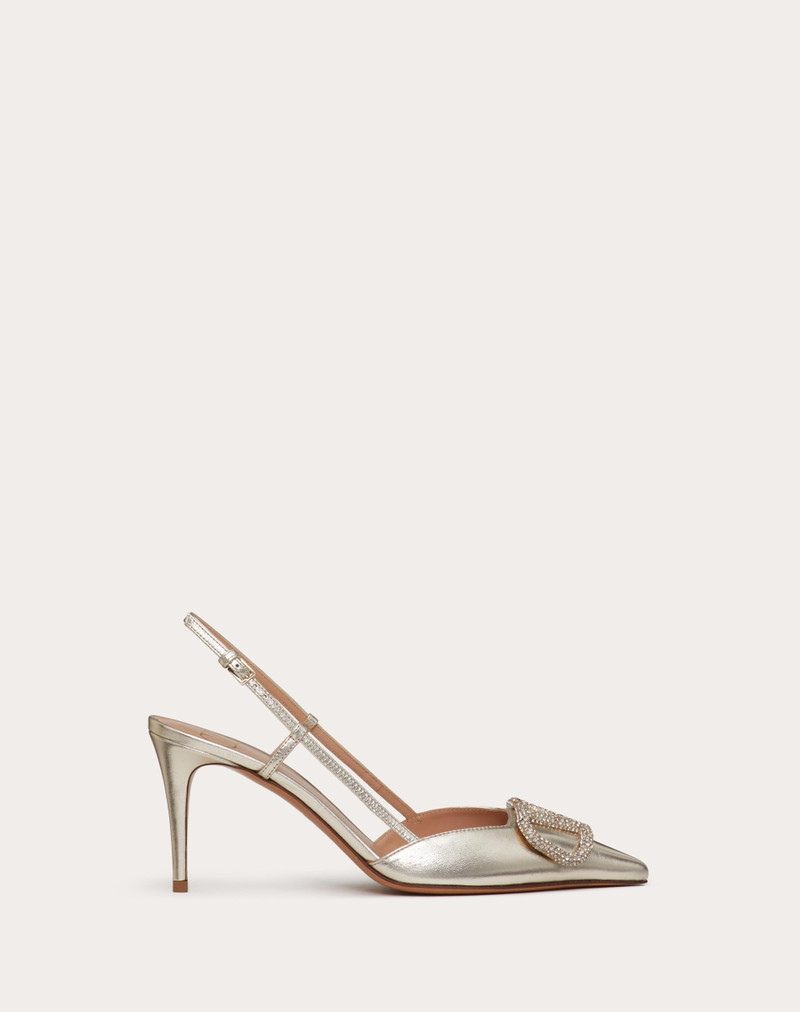 VLOGO GLOW LAMINATED NAPPA SLINGBACK PUMP 80 MM / 3.15 IN. - 1