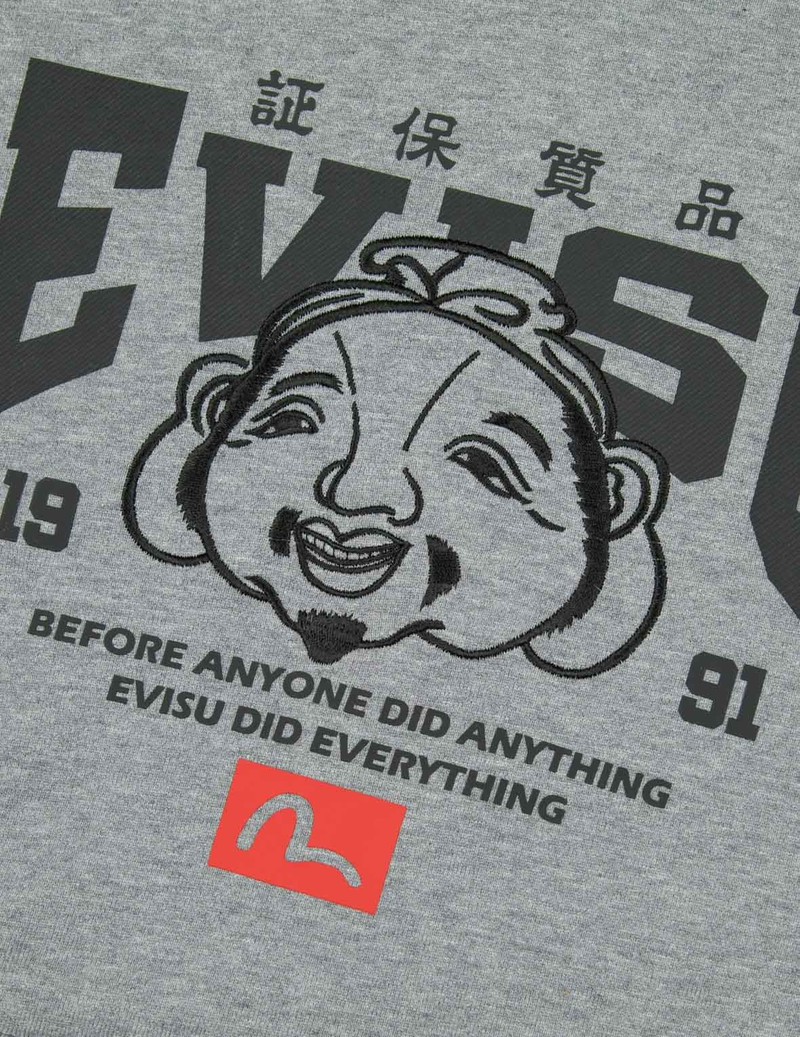 Godhead Embroidery and Multi-prints Loose Fit Short-Sleeve Hooded Sweatshirt 7