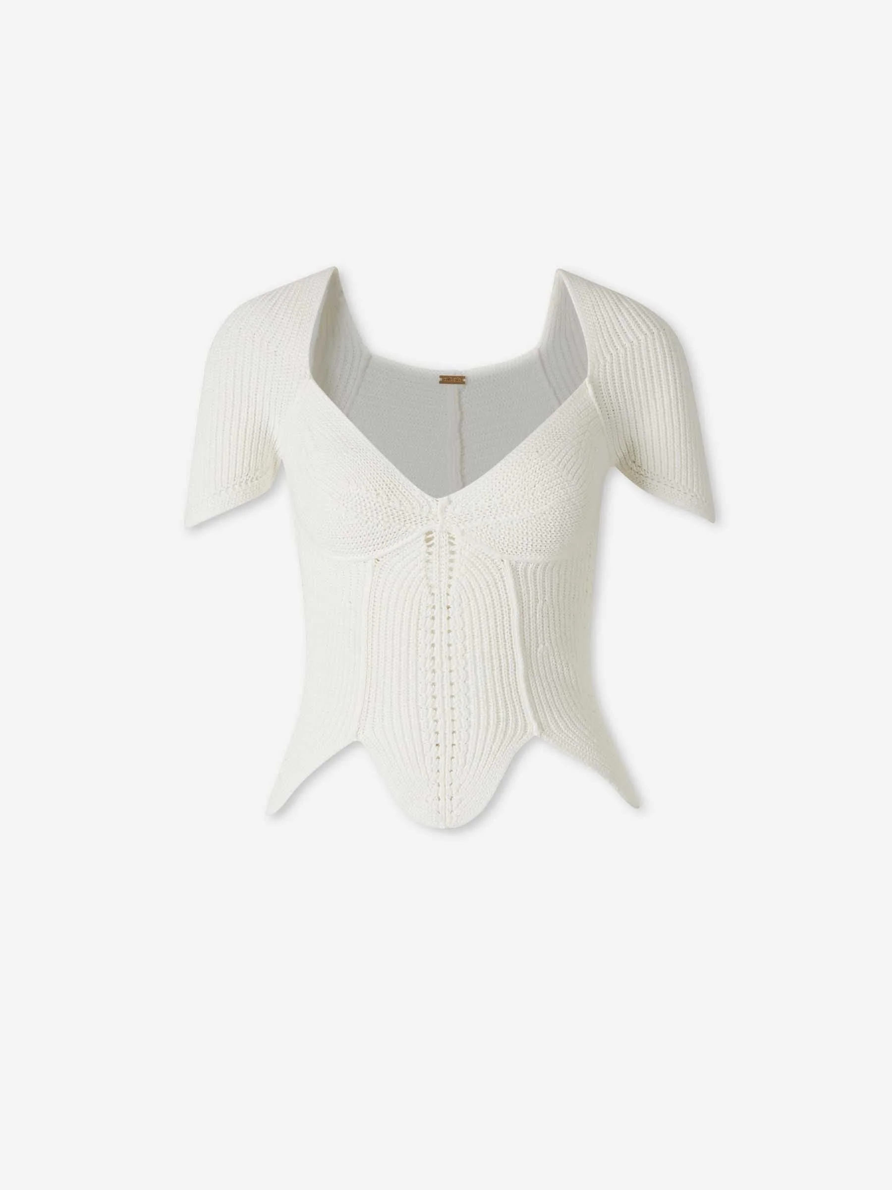 ELIZA SCALLOPED TOP - 1