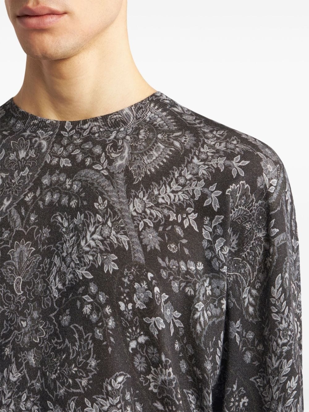 paisley intarsia-knit jumper - 5