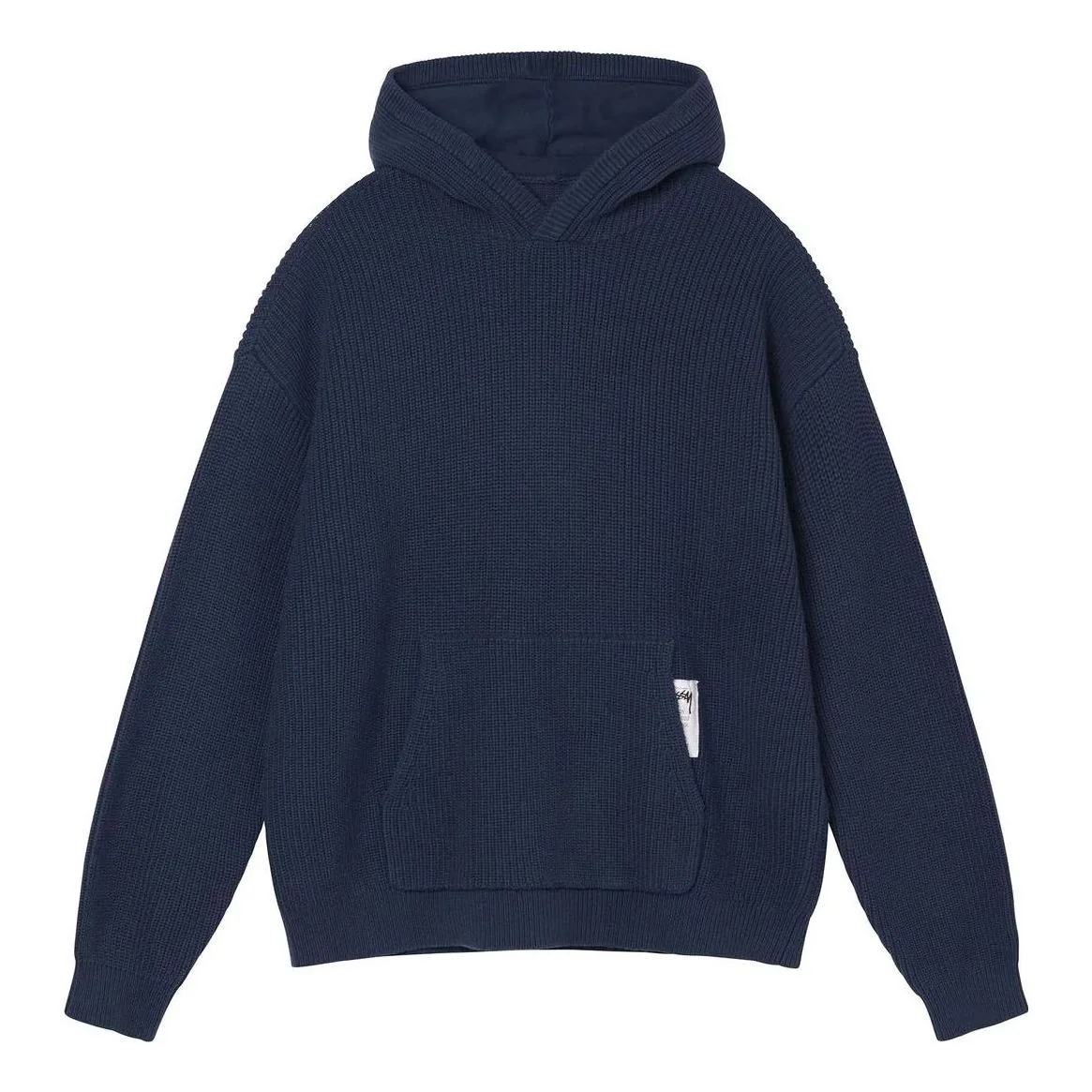 Stussy Cotton Knit Hoodie 'Navy Blue' 117138 - 1