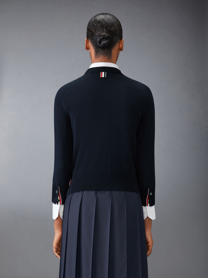 Thom Browne COTTON 4-BAR CREW NECK PULLOVER outlook
