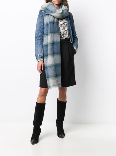 Isabel Marant checkered scarf outlook