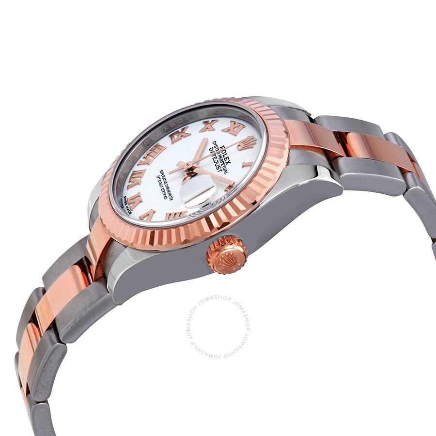 Rolex Lady-Datejust 28 White Dial Ladies Steel and 18kt Everose Gold Oyster Watch 279171WRO - 2