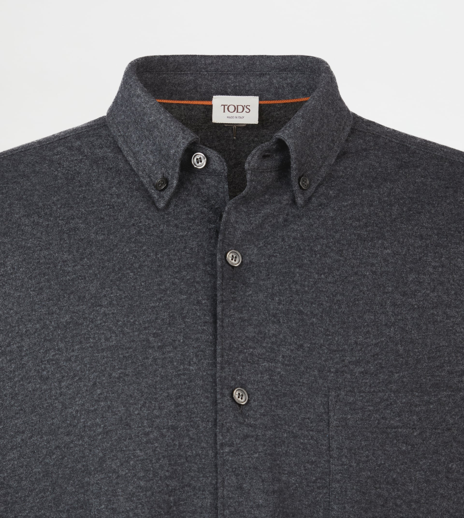 RELAXED FIT SILK BLEND SHIRT - GREY - 7