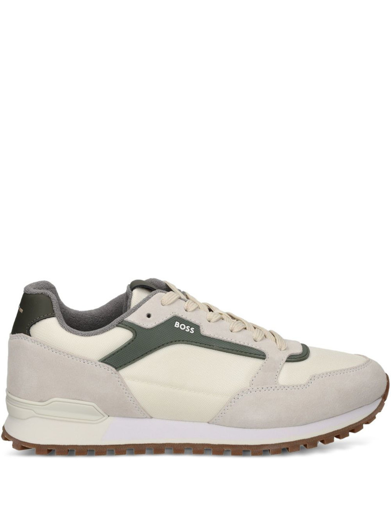 suede panel sneakers 1