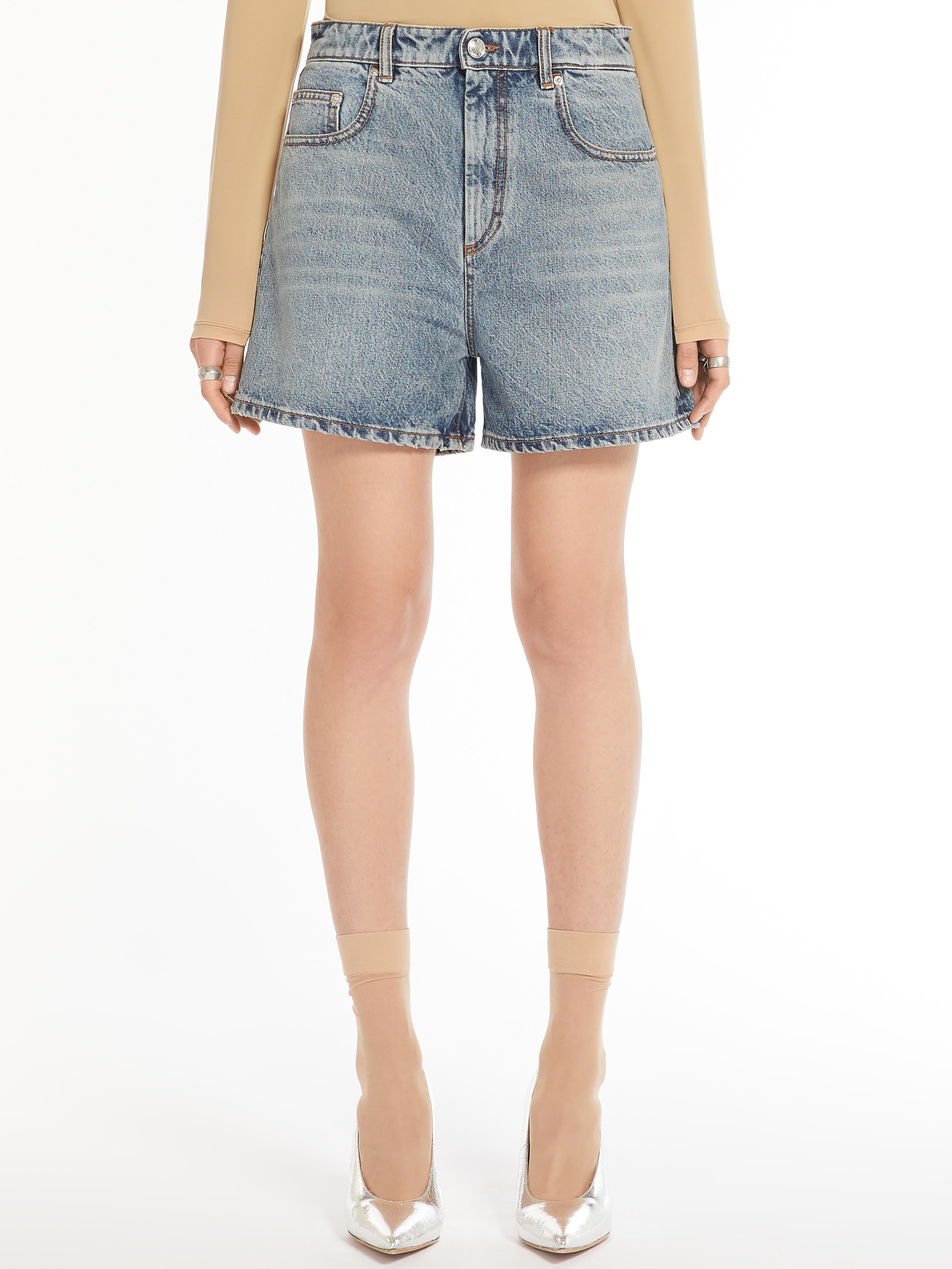 OVALE Denim Bermuda shorts - 3