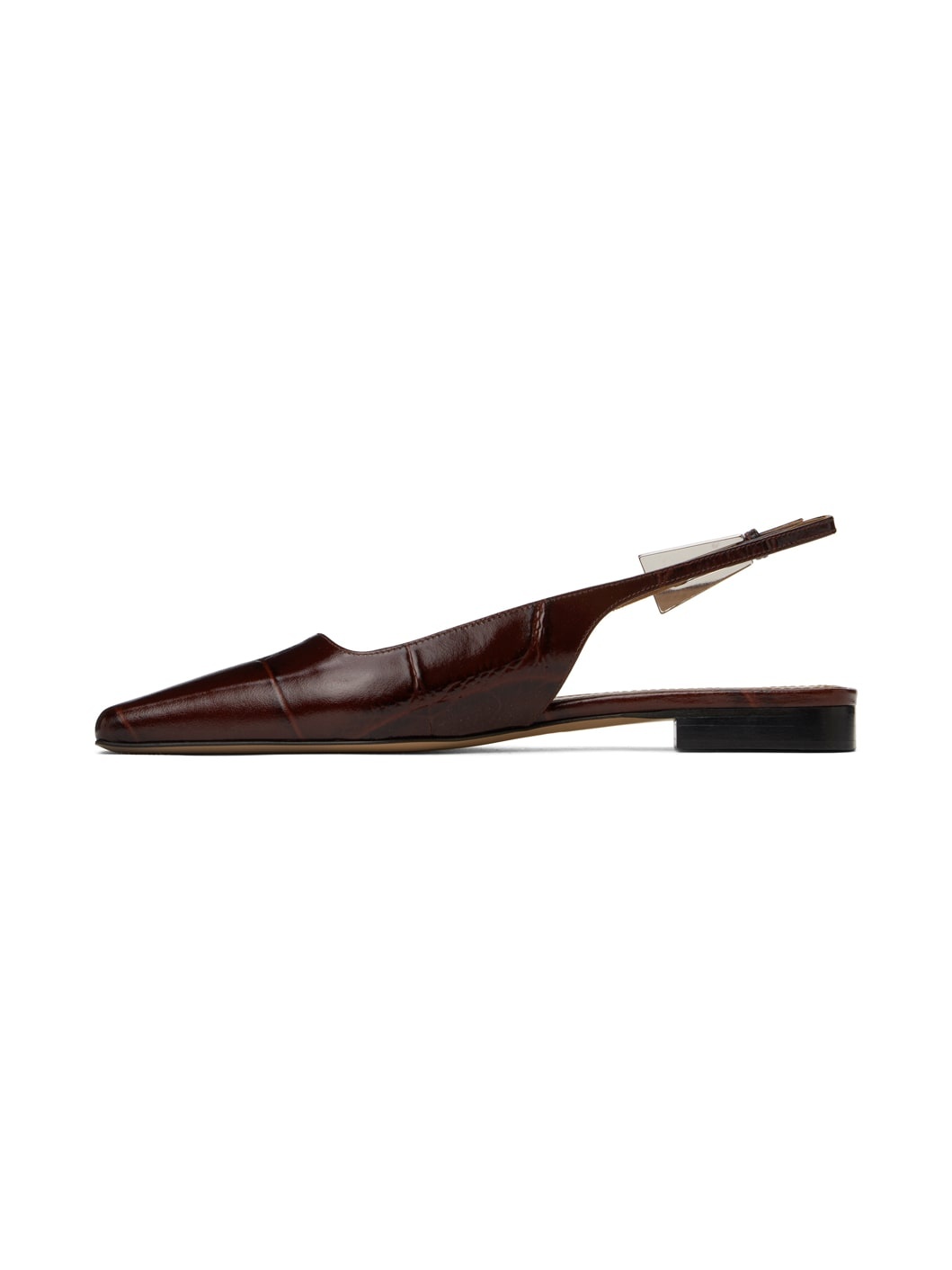 Black Bettina Slingback Ballerina Flats - 3