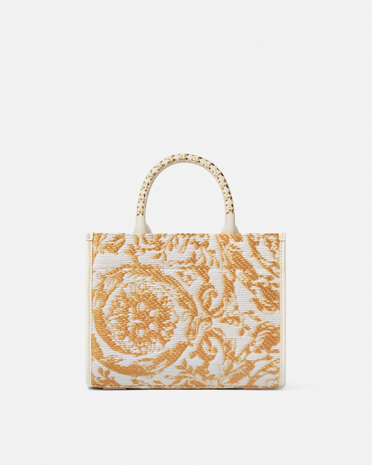 Barocco Athena Raffia Small Tote Bag - 5