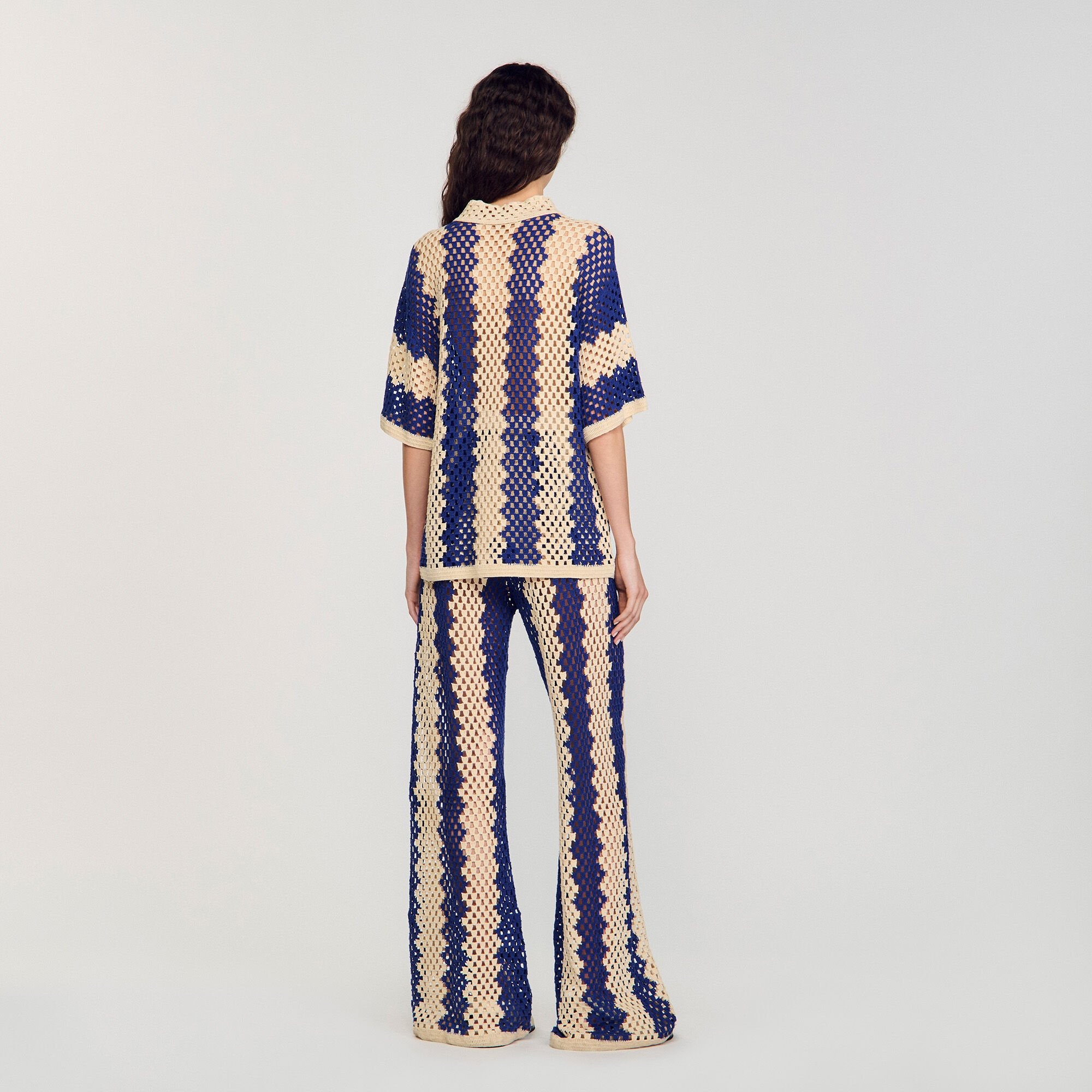 TWO-TONE KNIT CARDIGAN - 5