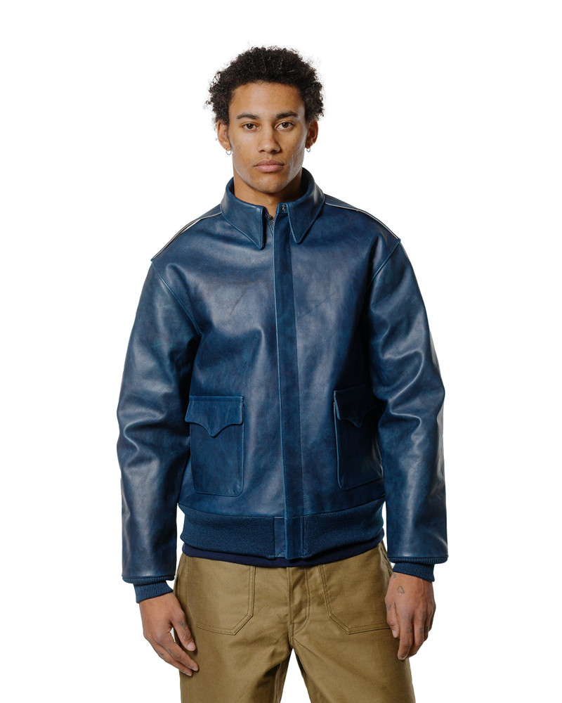 The Real McCoys MJ23101 Type A-2 / Indigo Dyed Indigo outlook