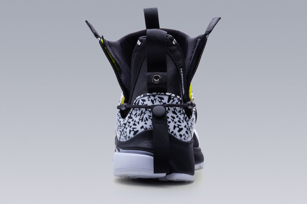 APM2-100 Nike® Air Presto Mid / Acronym® White/Dynamic Yellow/Black ] - 19