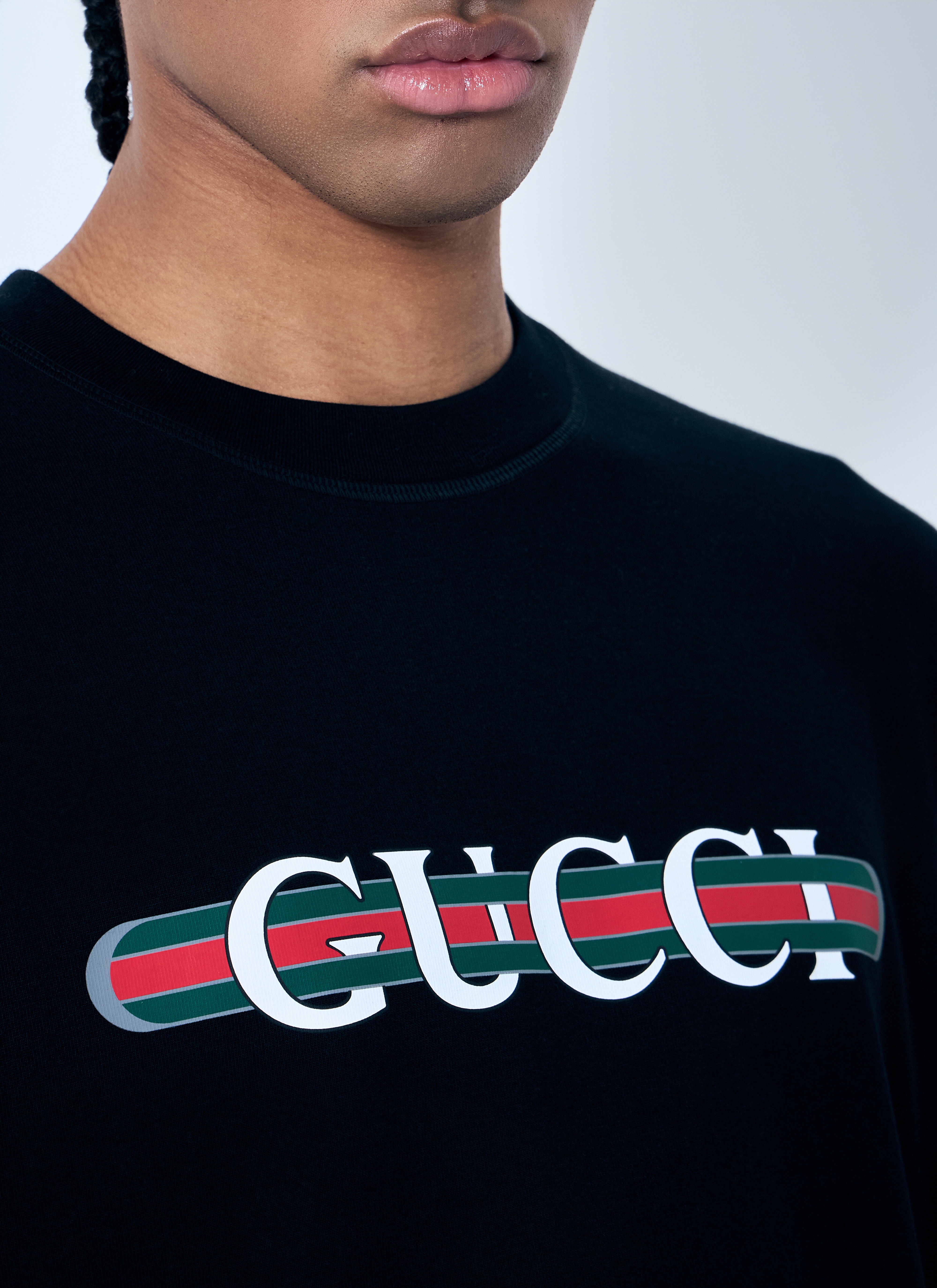 GUCCI Logo Print T-Shirt | lncc | REVERSIBLE