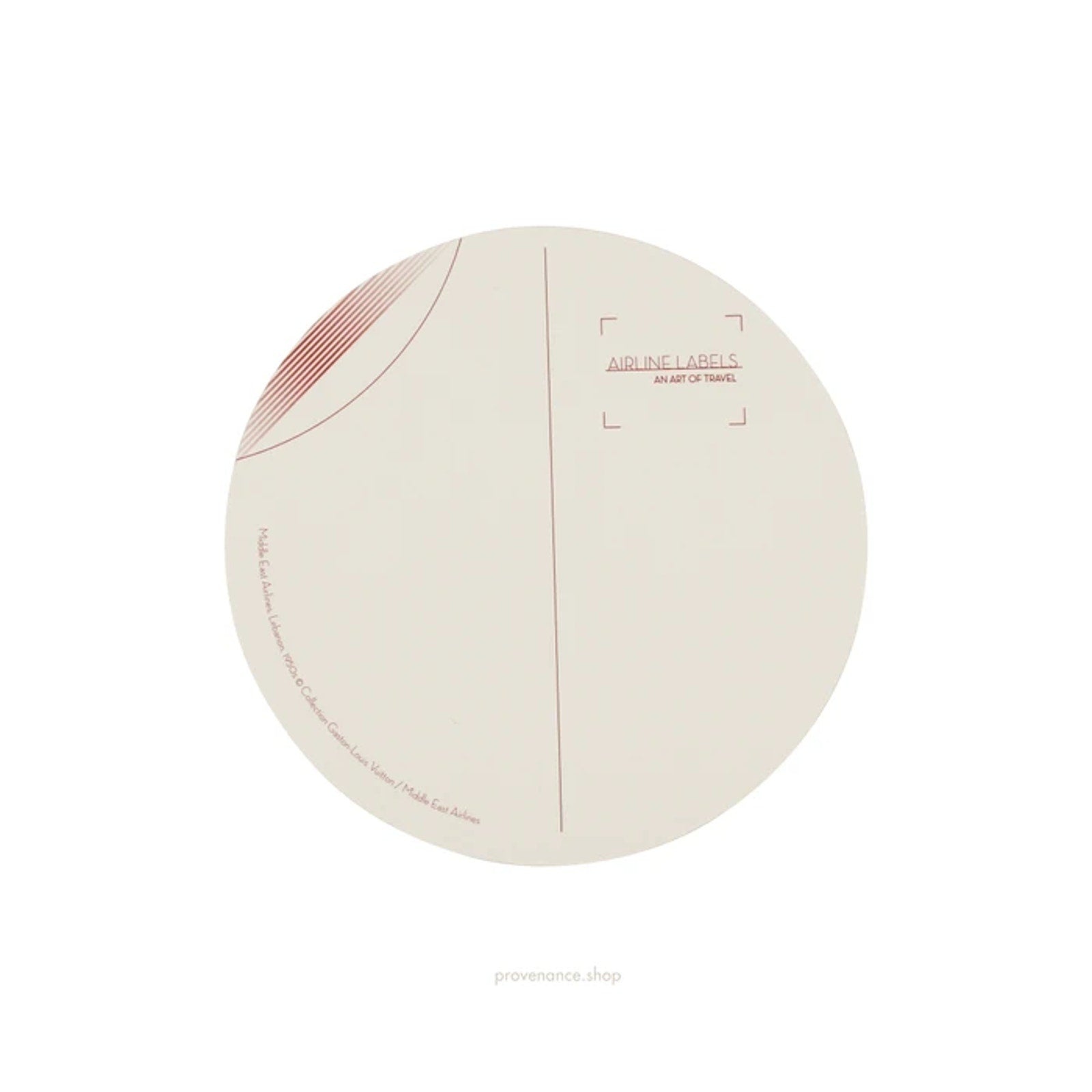 Louis Vuitton Airline Label Postcard Sticker - MIDDLE EAST - 2