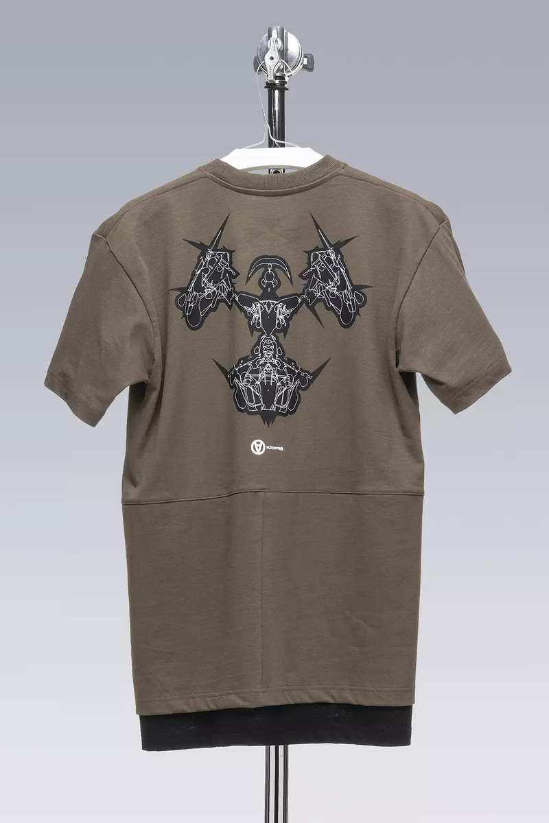 ACRONYM S28-PR-B 100% Organic Cotton Short Sleeve T-shirt RAF Green/Black outlook