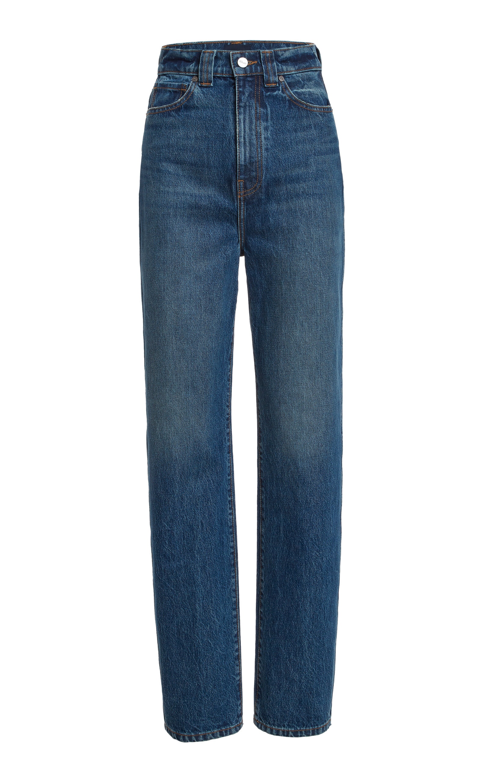 Bacall mid-rise wide-leg jeans in blue - Khaite