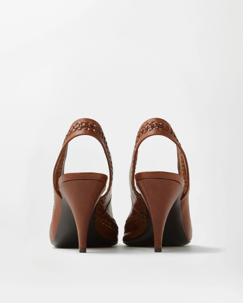 Vienna Leather Slingbacks 80 mm 5