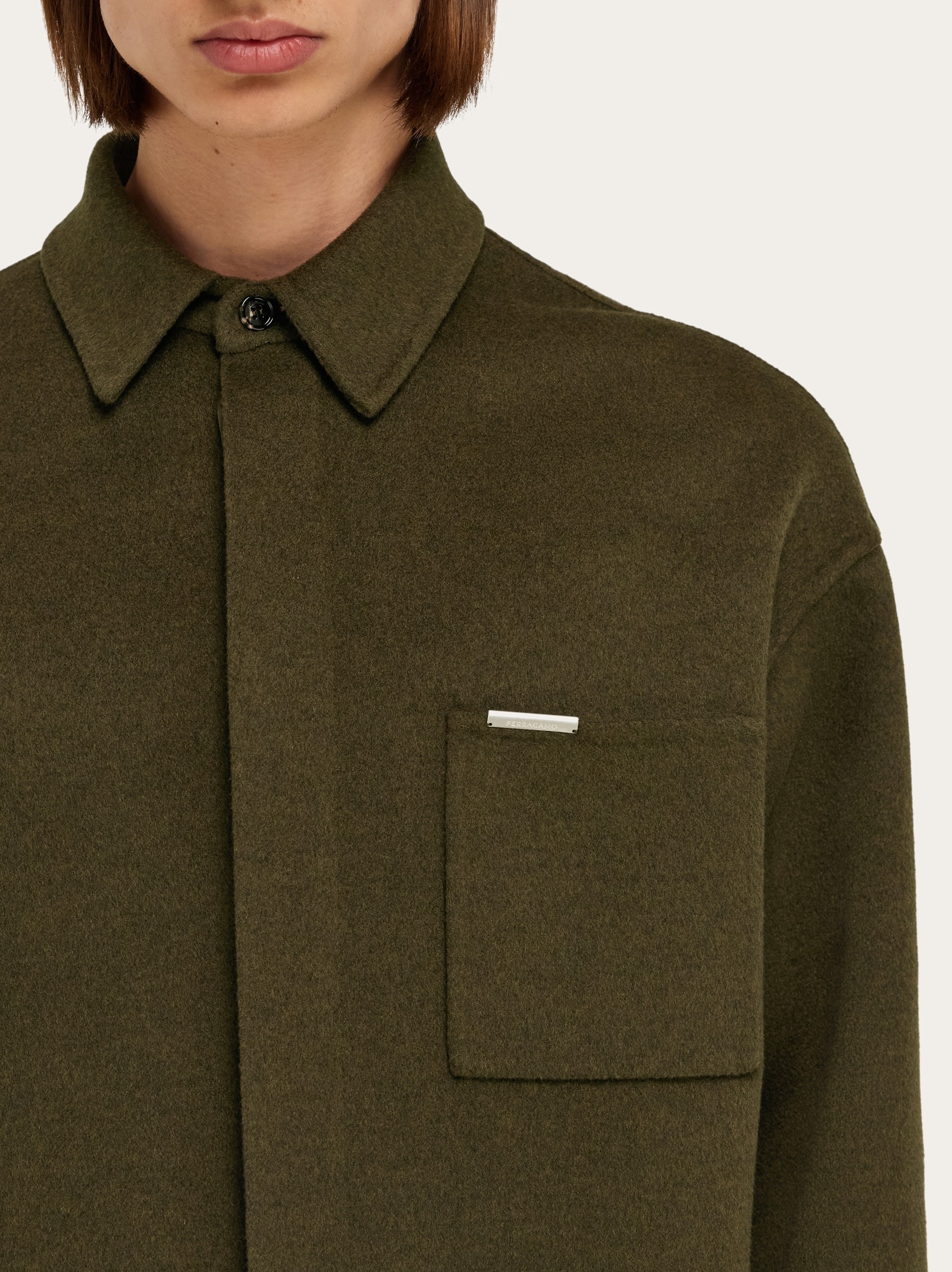 Cashmere blend over shirt - 4
