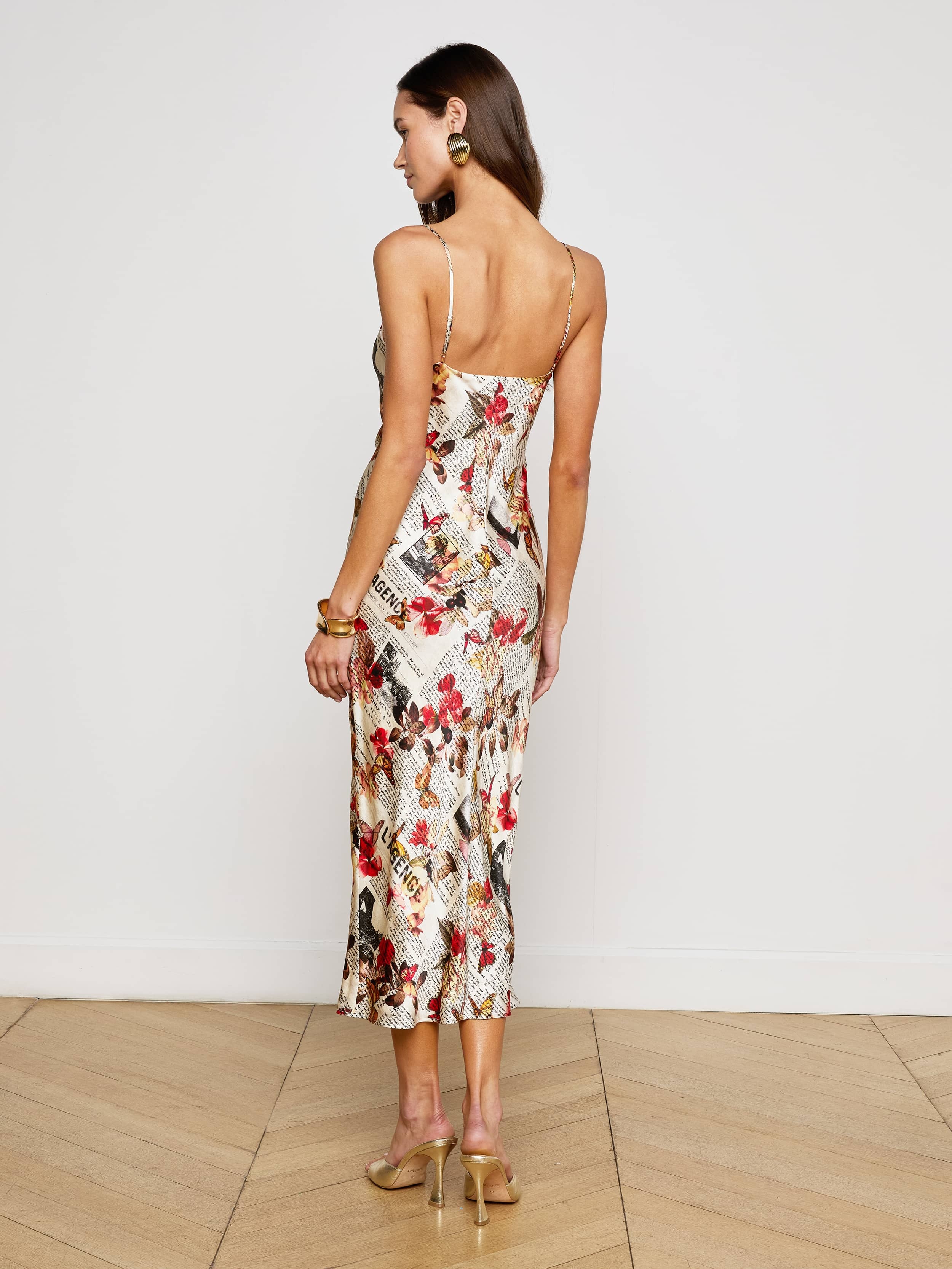 Seridie Silk Slip Dress - 4