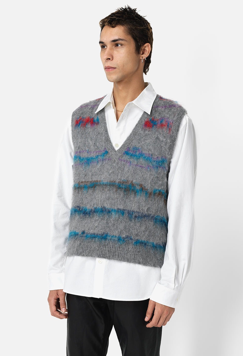 MOHAIR JACQUARD VEST - 7