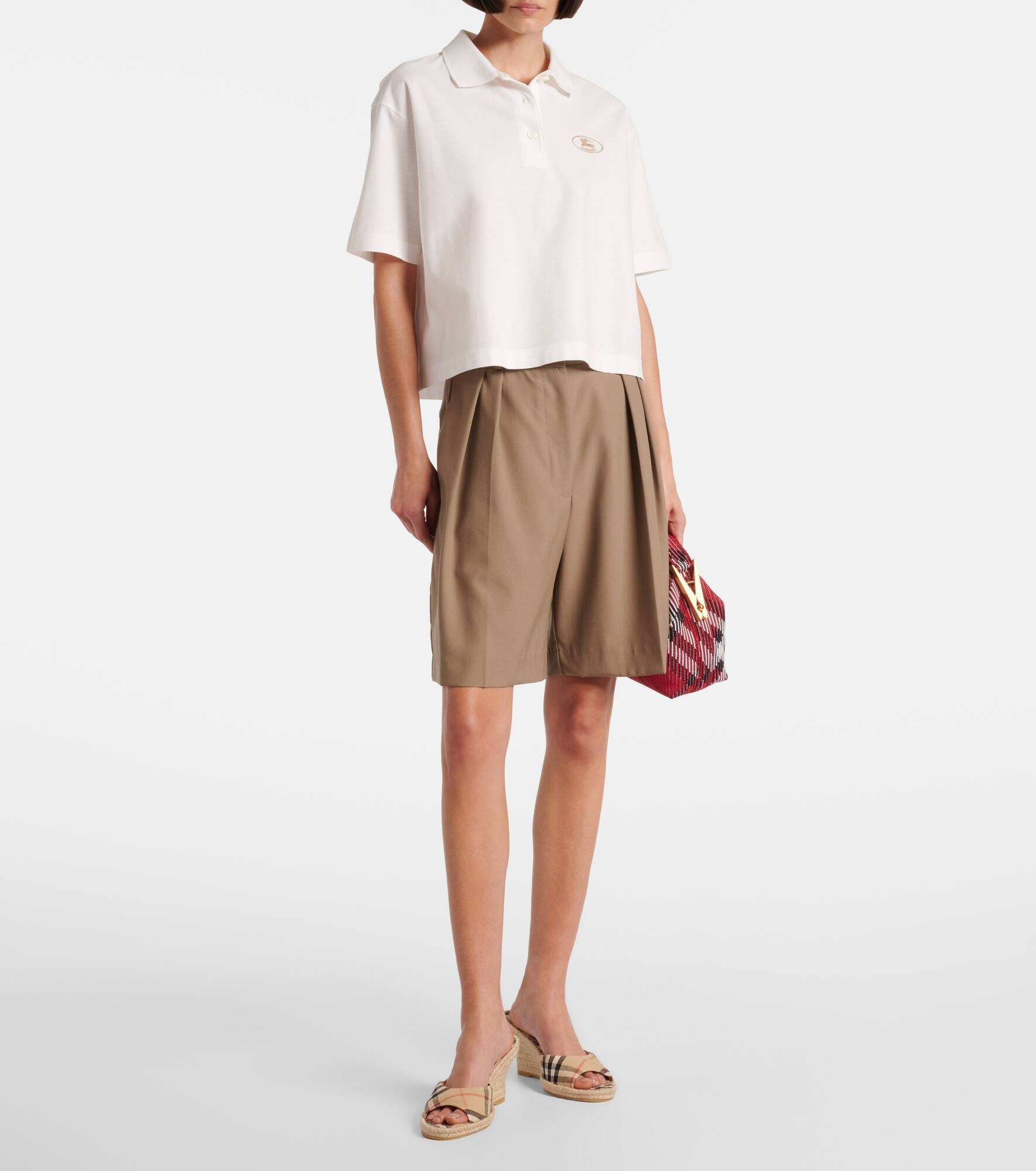 Burberry Check espadrille wedges - 3