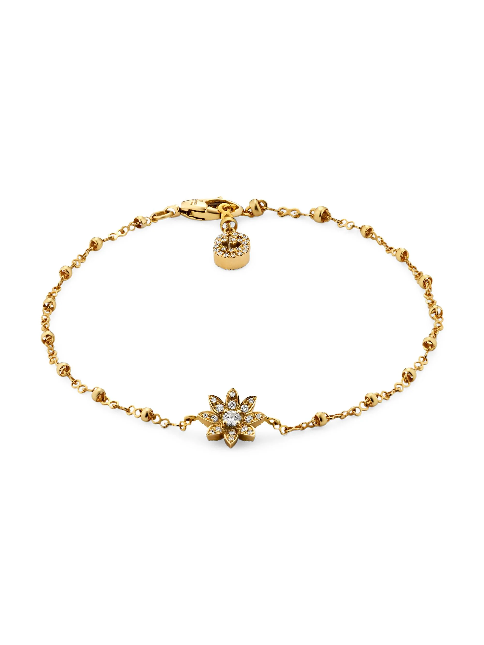 Women's Flora 18K Yellow Gold & 0.22 TCW Diamond Bracelet/ 6.7" - Yellow Gold - 1