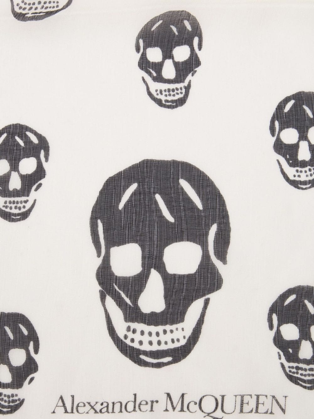 skull-print scarf - 3