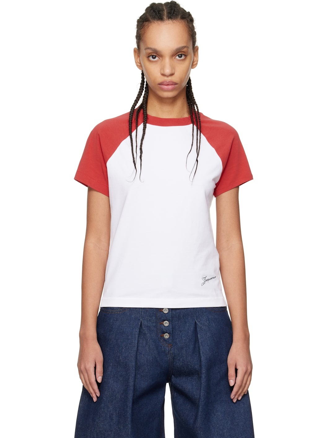 Red 'The Baseball mini' T-shirt - 1