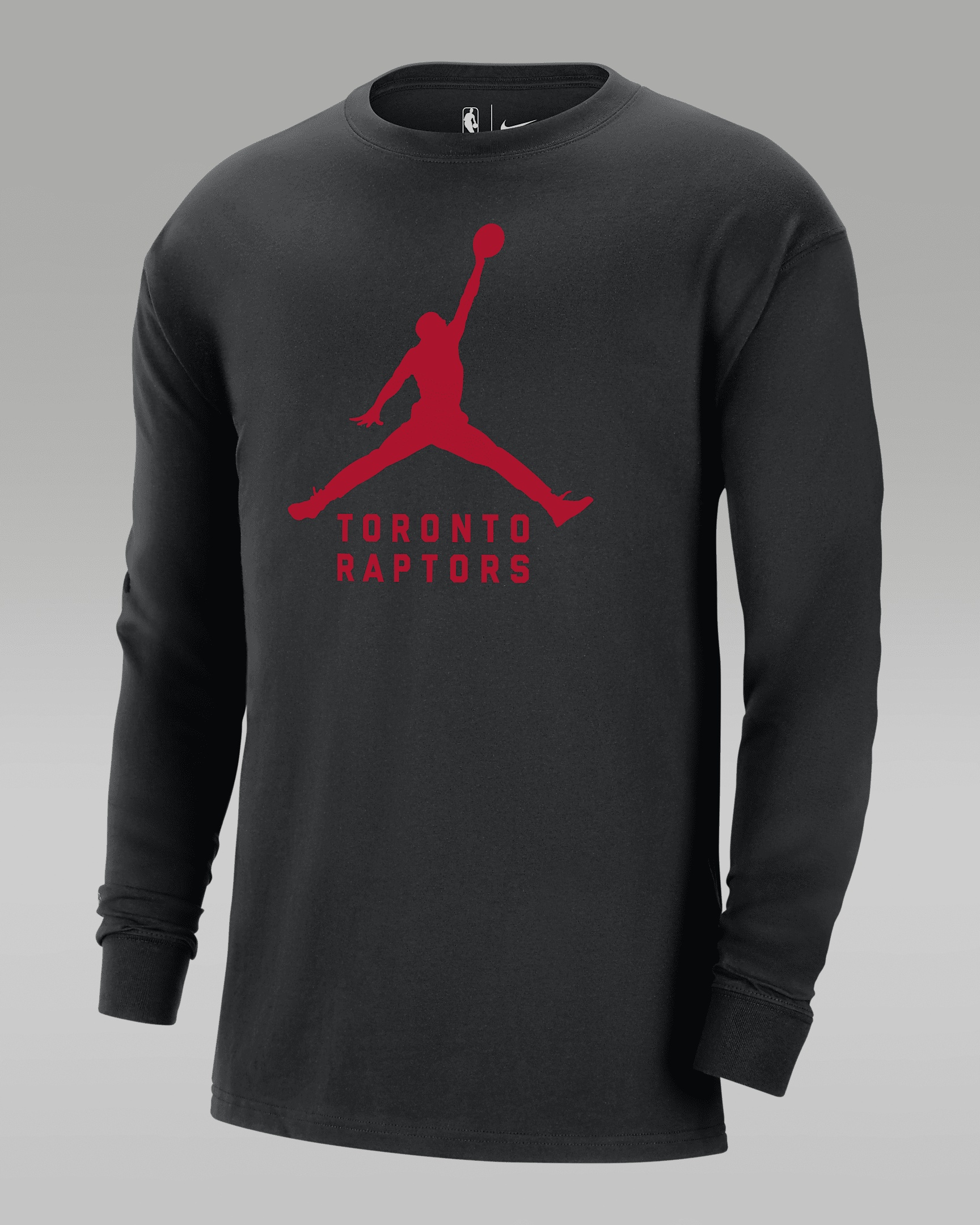 Men's Toronto Raptors Essential Jordan NBA Long-Sleeve T-Shirt - 1