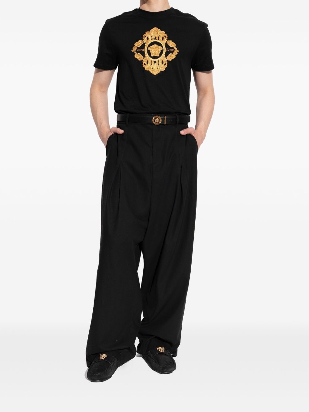 Medusa-plaque loafers - 5