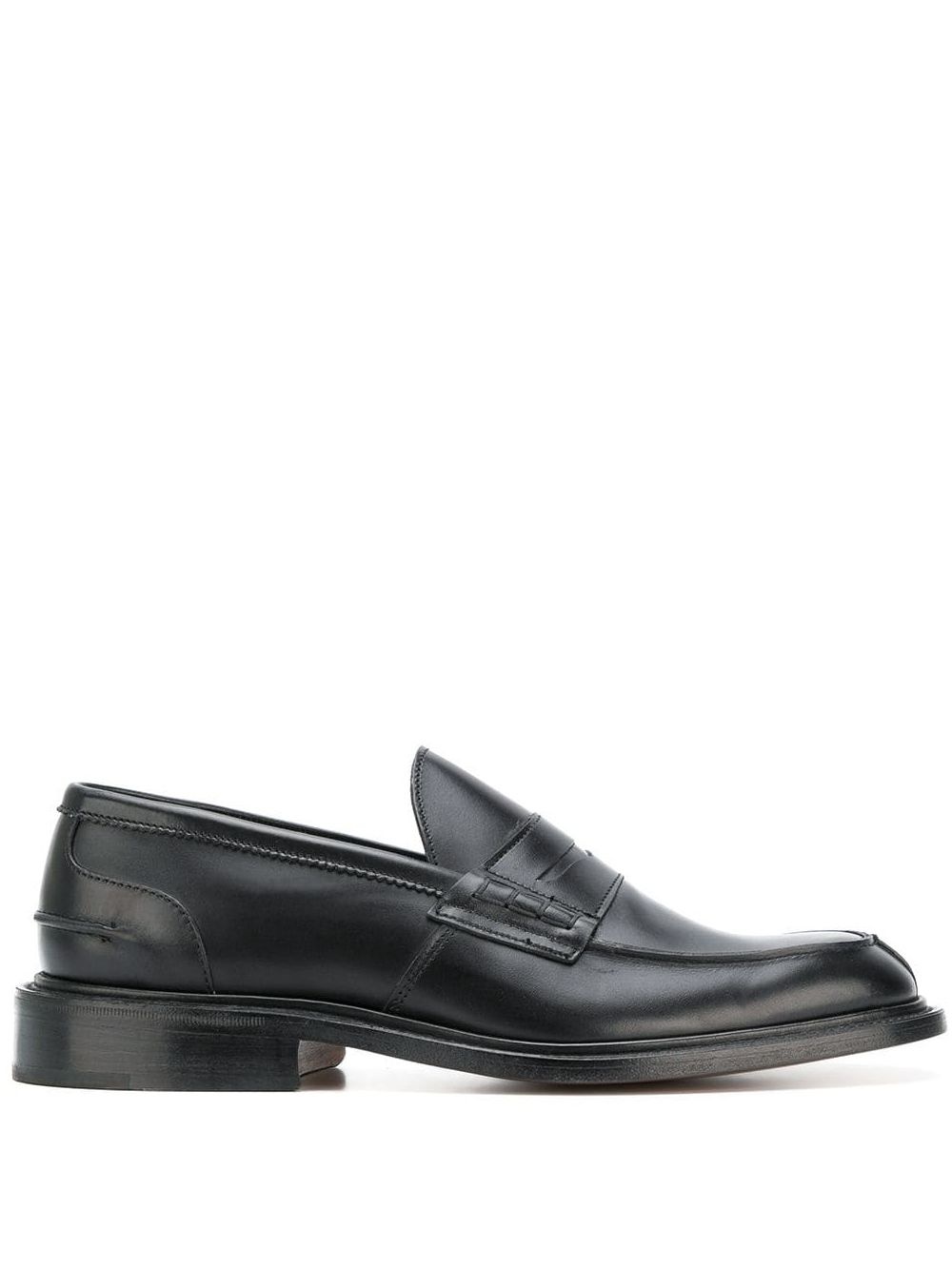 slip-on leather penny loafers - 1