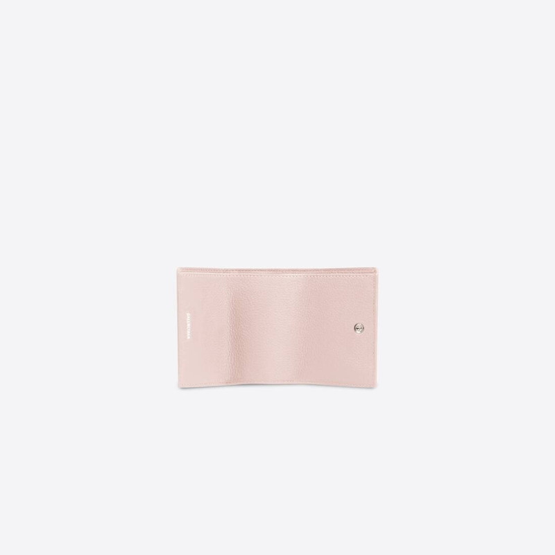 BALENCIAGA Women's Hourglass Mini Wallet in Pink outlook