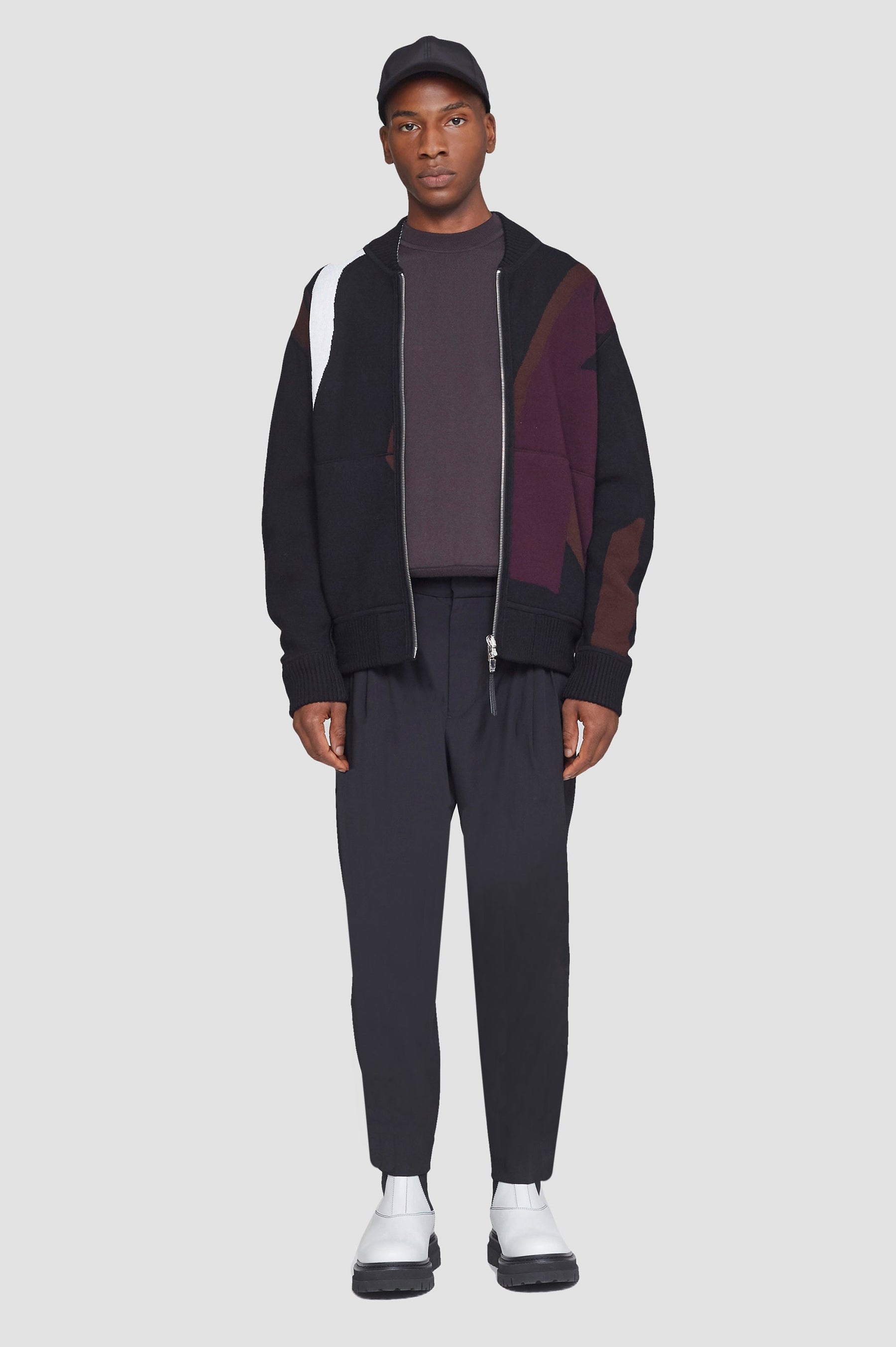 Reversible Knit Varsity Jacket - 2